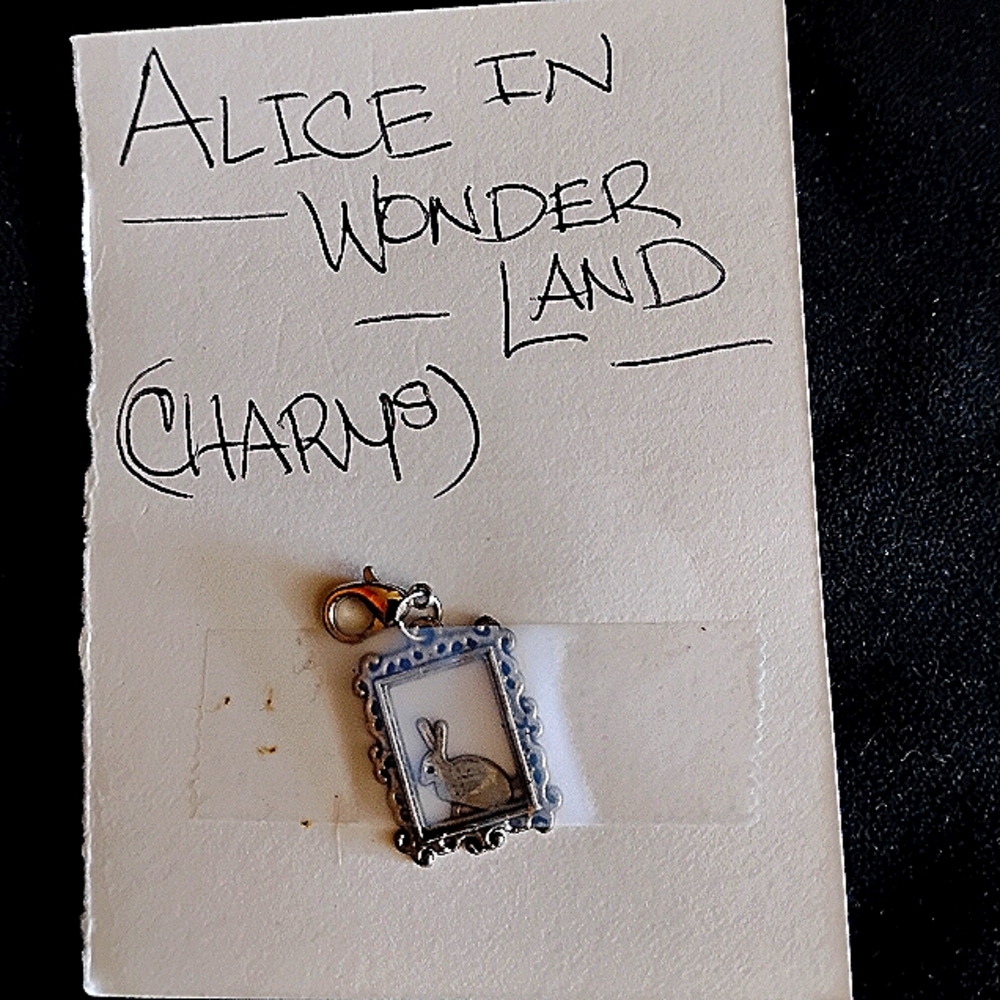 Whimsical Silver Wonderland Rabbit Charm